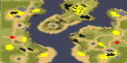 Paradise Islands(2) - Red Alert 2 Map Preview Image